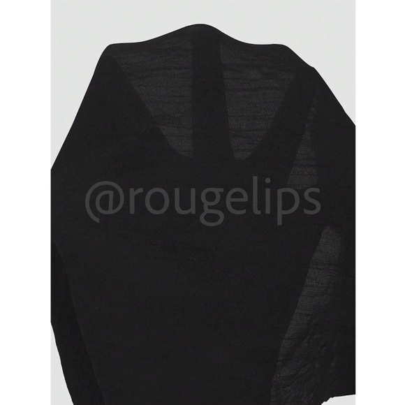 Black Long Button Up Shirt Beach Coverup Long Sleeve - Picture 4 of 5